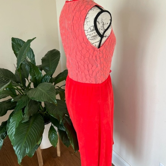 Anthropologie Language Pink / Red Dress Sz XS - Picture 2 of 9